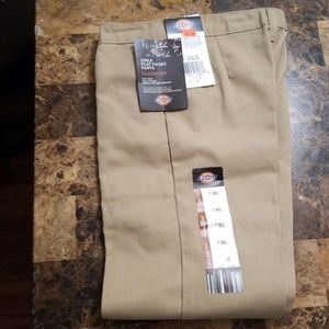 Girls flat front pants